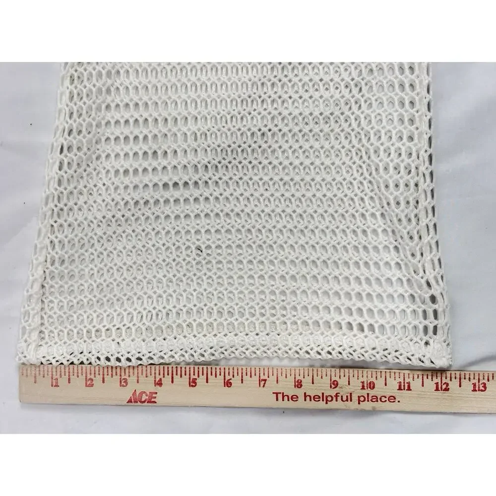 SHADE & SHORE Ivory Sheer Crochet Drawstring Cover-Up Flared Pants Size L